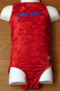 GYMKIDS Gymnastics Red Dance Leotard Girls MEDIUM